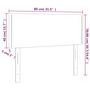 Voir la diapositive 6 : VIDAXL Tete de lit a LED Bleu 80x5x78/88 cm Tissu