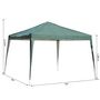 Voir la diapositive 3 : OUTSUNNY Tonnelle barnum de jardin pliant anti-UV + sac de transport acier Oxford 3 x 3 x 2,55 m vert