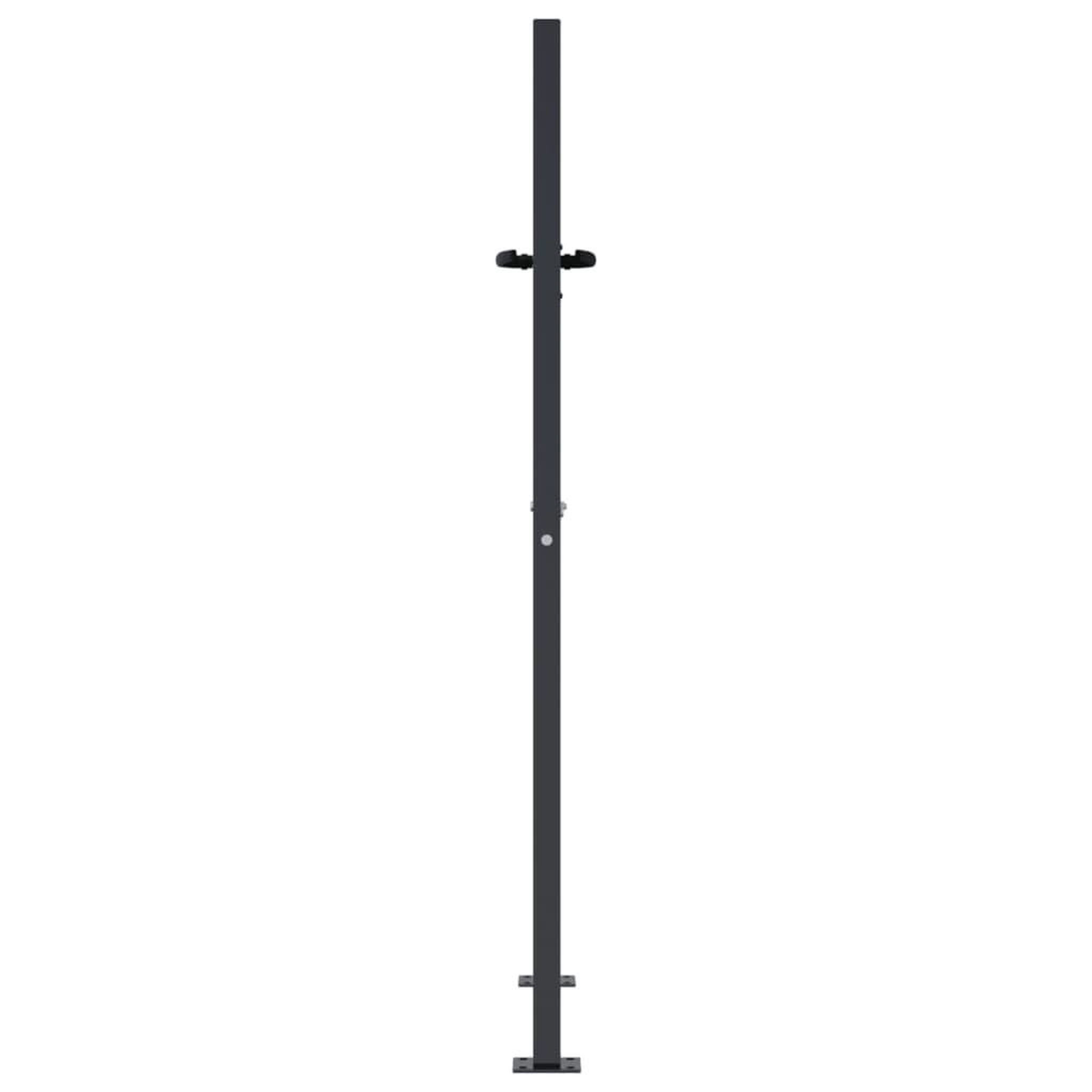 Voir la diapositive 4 : VIDAXL Portail de jardin anthracite 105x155 cm conception de carre