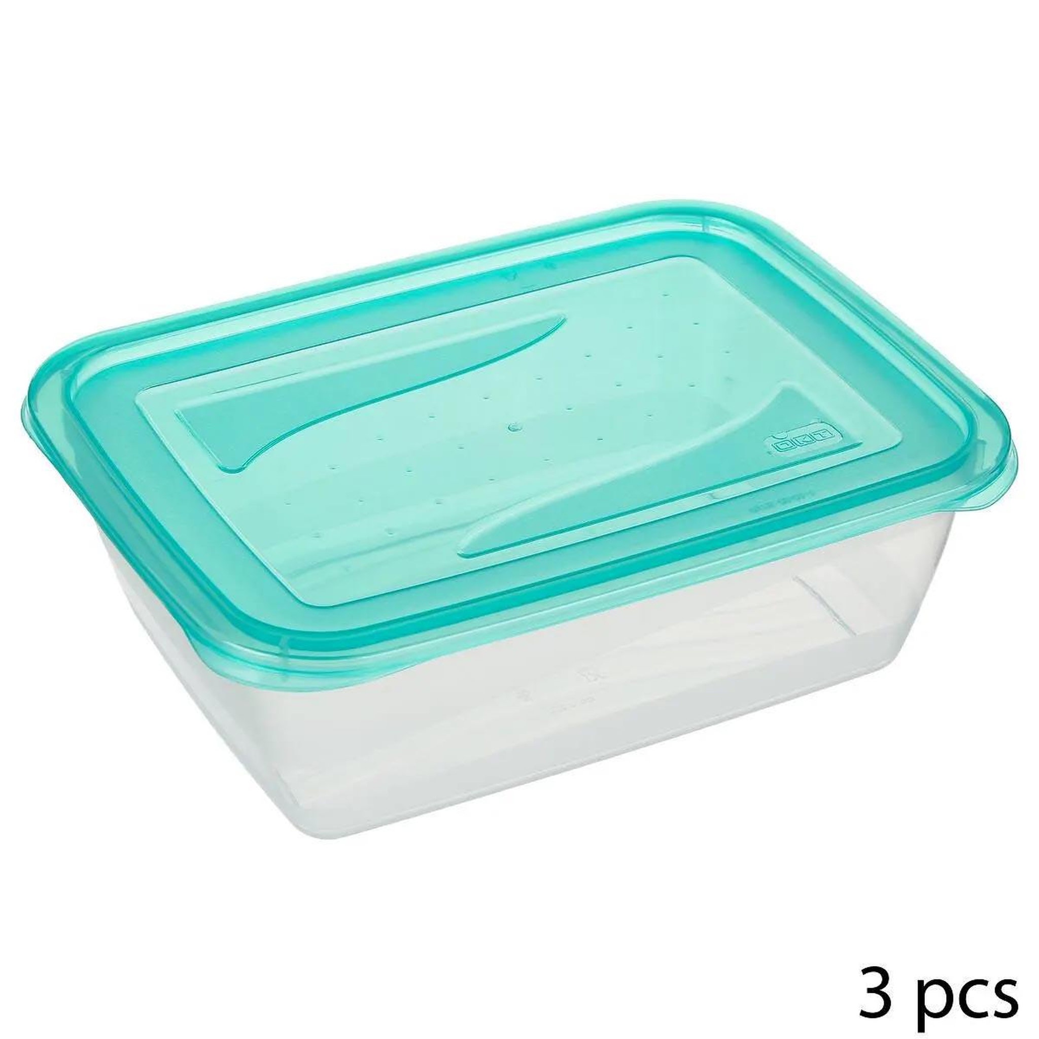 FIVE Lot de 3 boîtes de conservation  fresh & freeze  1,25l bleu