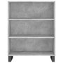 Voir la diapositive 5 : VIDAXL Buffet gris beton 69,5x32,5x180 cm bois d'ingenierie