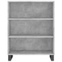 Voir la diapositive 5 : VIDAXL Buffet gris beton 69,5x32,5x180 cm bois d'ingenierie