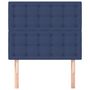 Voir la diapositive 3 : VIDAXL Tetes de lit 2 pcs Bleu 80x5x78/88 cm Tissu