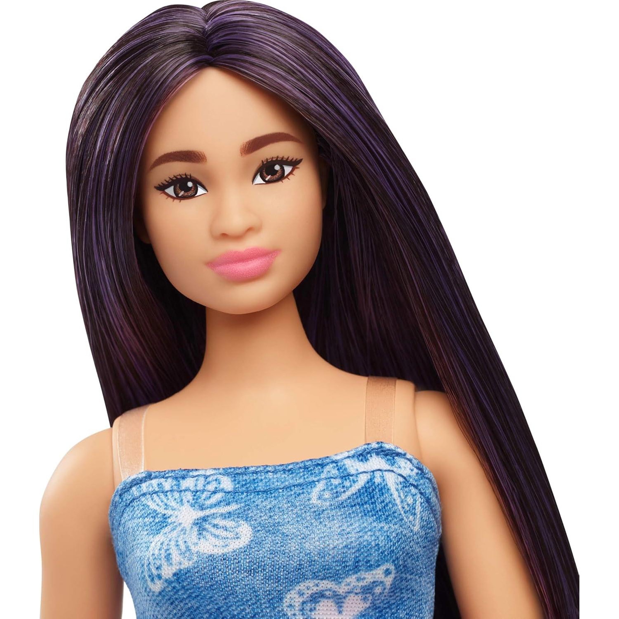 Voir la diapositive 3 : MATTEL Barbie - Poupée Fashionistas aux cheveux violets
