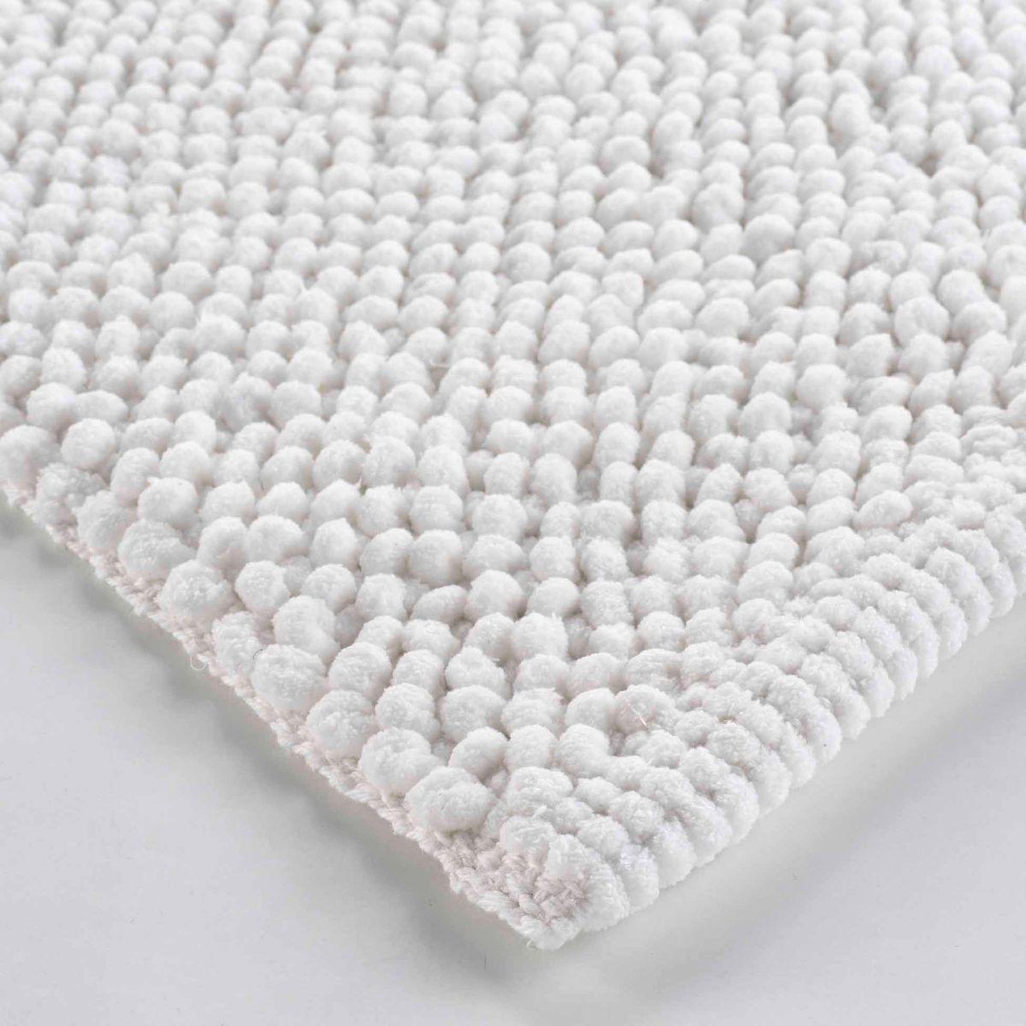 Voir la diapositive 3 : Douceur d'Intérieur Tapis de bain en chenille  yanis  50x80cm blanc