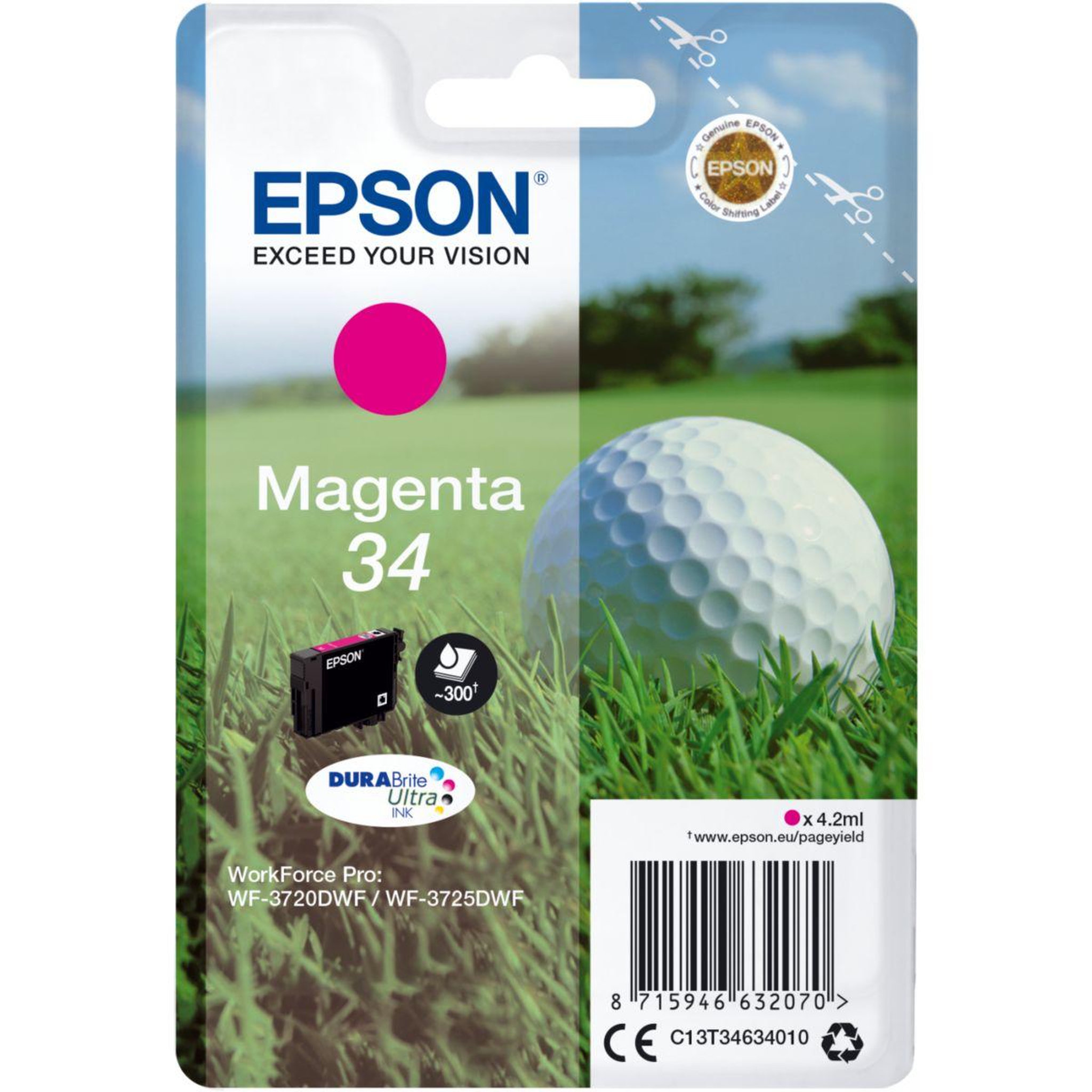 Epson Cartouche d'encre T3463 Magenta Série Balle de golf