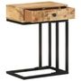 Voir la diapositive 2 : VIDAXL Table d'appoint en forme d'U 45x30x61cm Bois de manguier massif