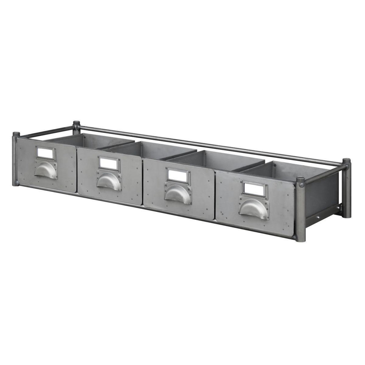 OUTIFRANCE Module 4 petits tiroirs - 1200 x 400 x h. 190 mm 16 kg
