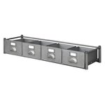 OUTIFRANCE Module 4 petits tiroirs - 1200 x 400 x h. 190 mm 16 kg