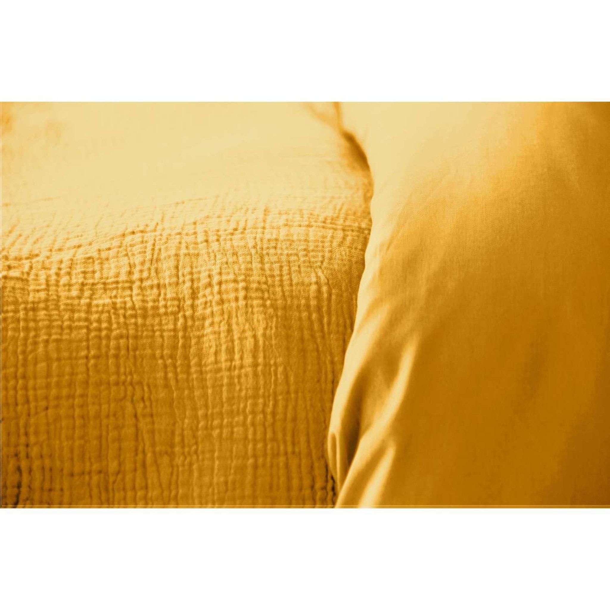 Voir la diapositive 4 : COTE DECO Parure de lit - double gaze de coton