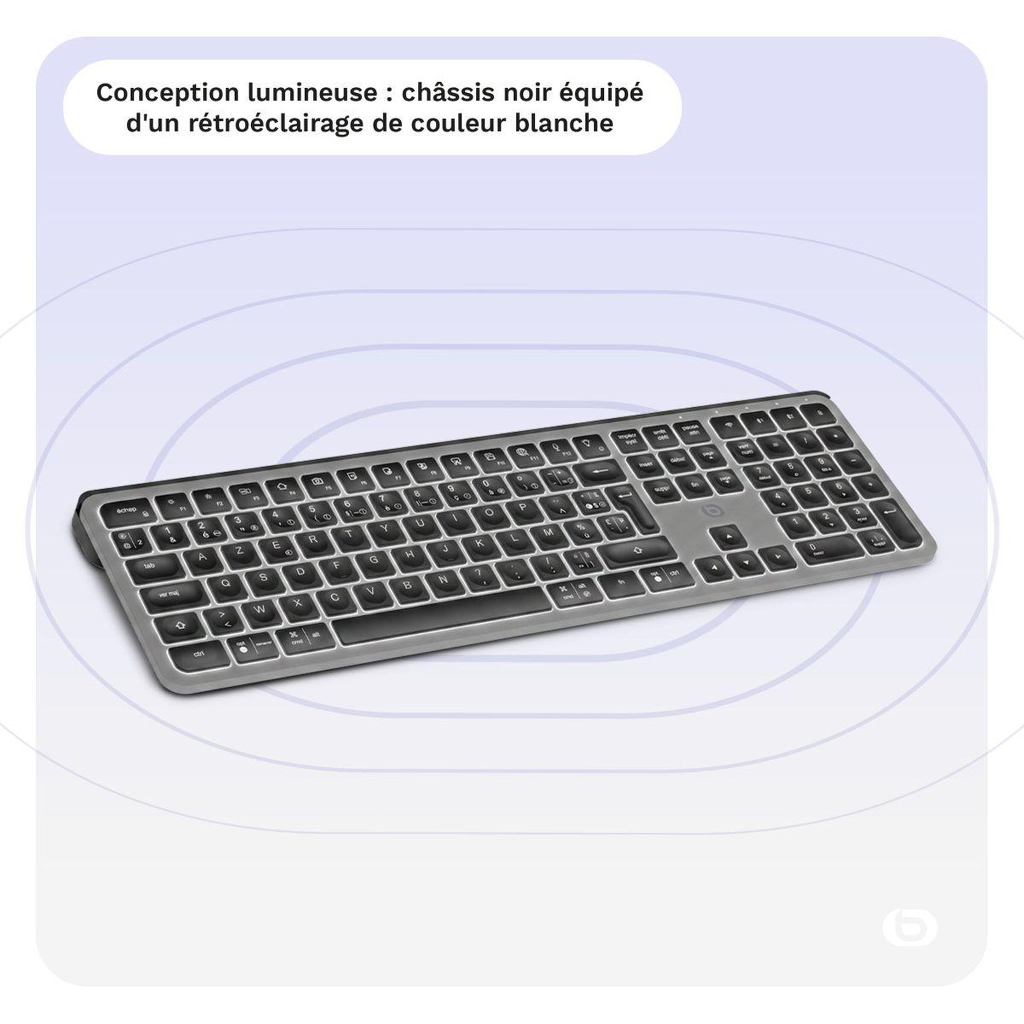 Voir la diapositive 3 : ESSENTIEL B Clavier sans fil SK-12