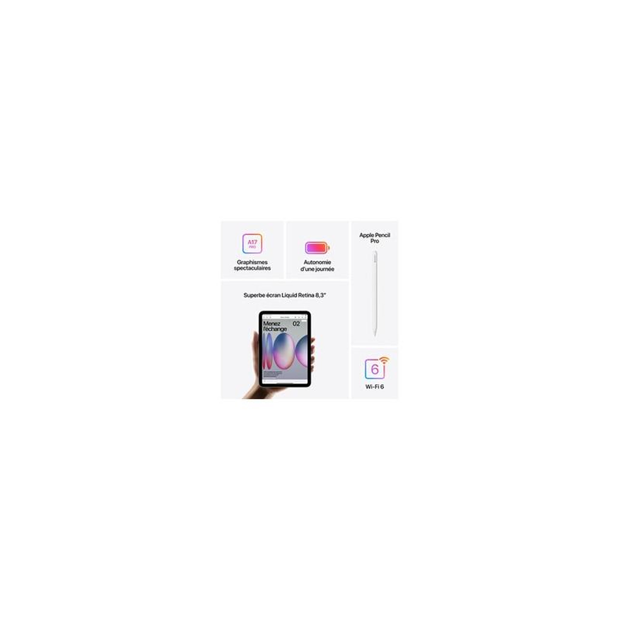 Voir la diapositive 6 : APPLE Tablette apple mini 128go mauve