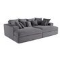 Voir la diapositive 4 : LISA DESIGN Collins - canapé droit 4 places avec double méridienne - assise profonde - velours côtelé grosses côtes