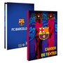  Cahier de texte garçon 15,5x21,5cm - couverture carton souple - FC Barcelone bleu et rouge
