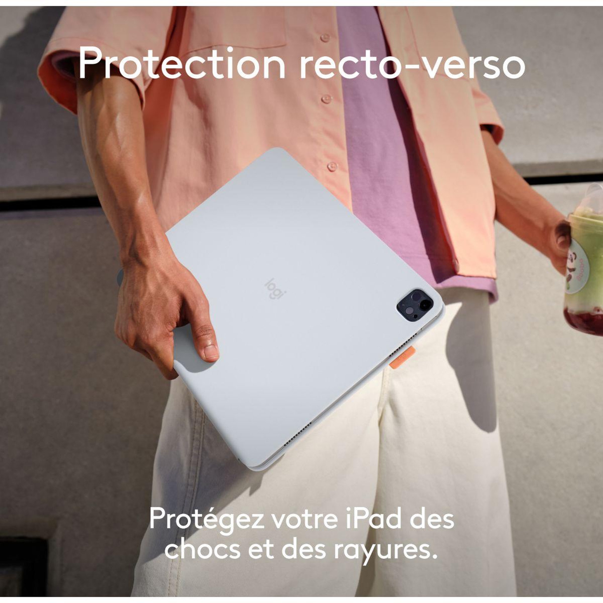 Voir la diapositive 4 : Logitech Etui FLIP FOLIO 13 GREY IPAD PRO/AIR