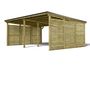 Voir la diapositive 2 : Forest Style Carport bois 2 voitures CESAR