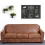 Voir la diapositive 2 : Paris Prix Canapé Club Vintage  Balista  195cm Marron