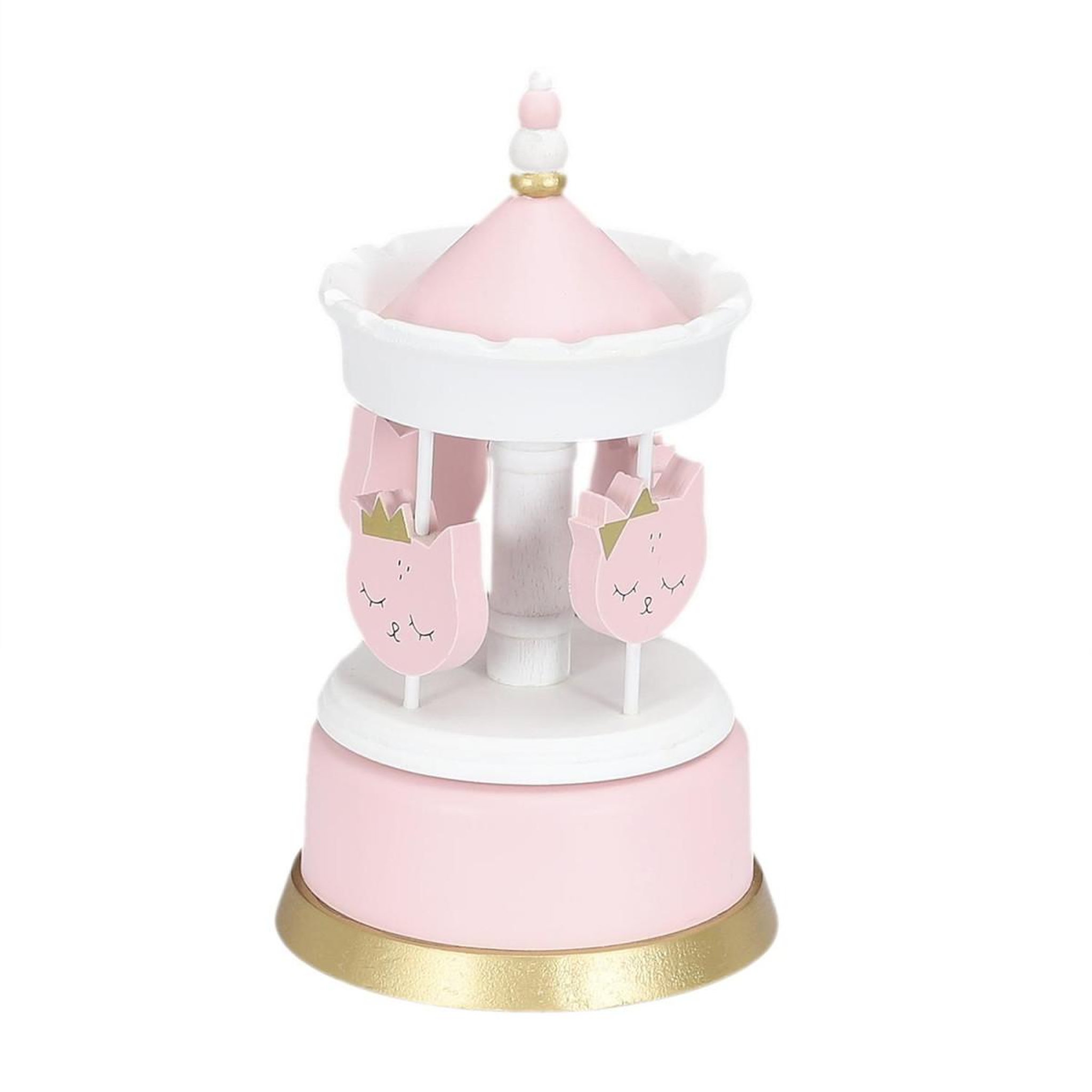 Voir la diapositive 3 : HOME DECO KIDS Carrousel musical  enfant fille  20cm rose