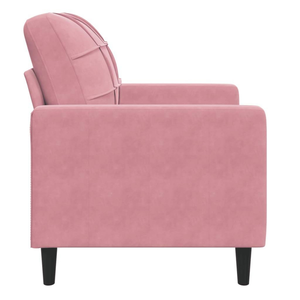 VIDAXL Fauteuil Rose 60 cm Velours