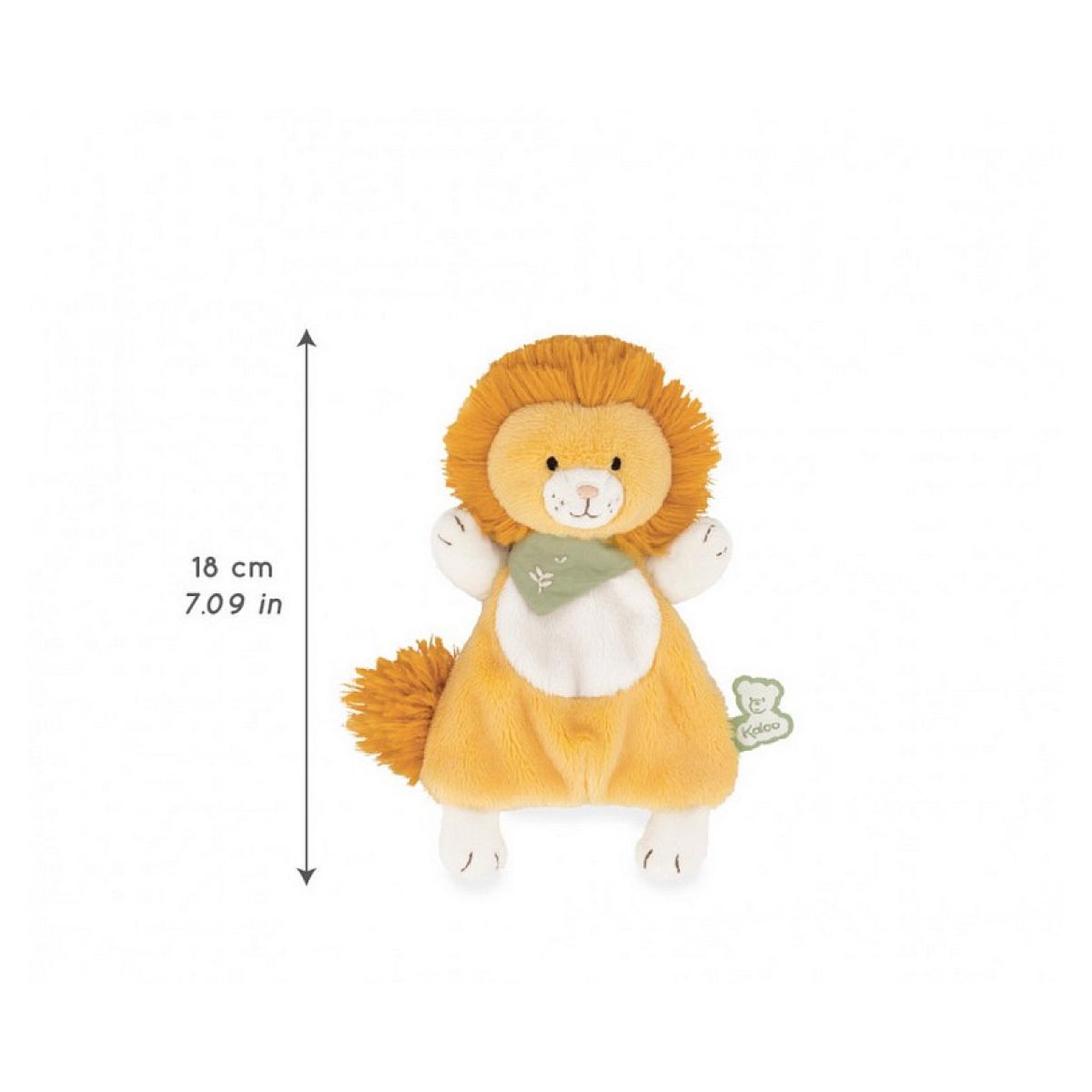 Voir la diapositive 3 : Kaloo Doudou Lion Nougat - 18 cm