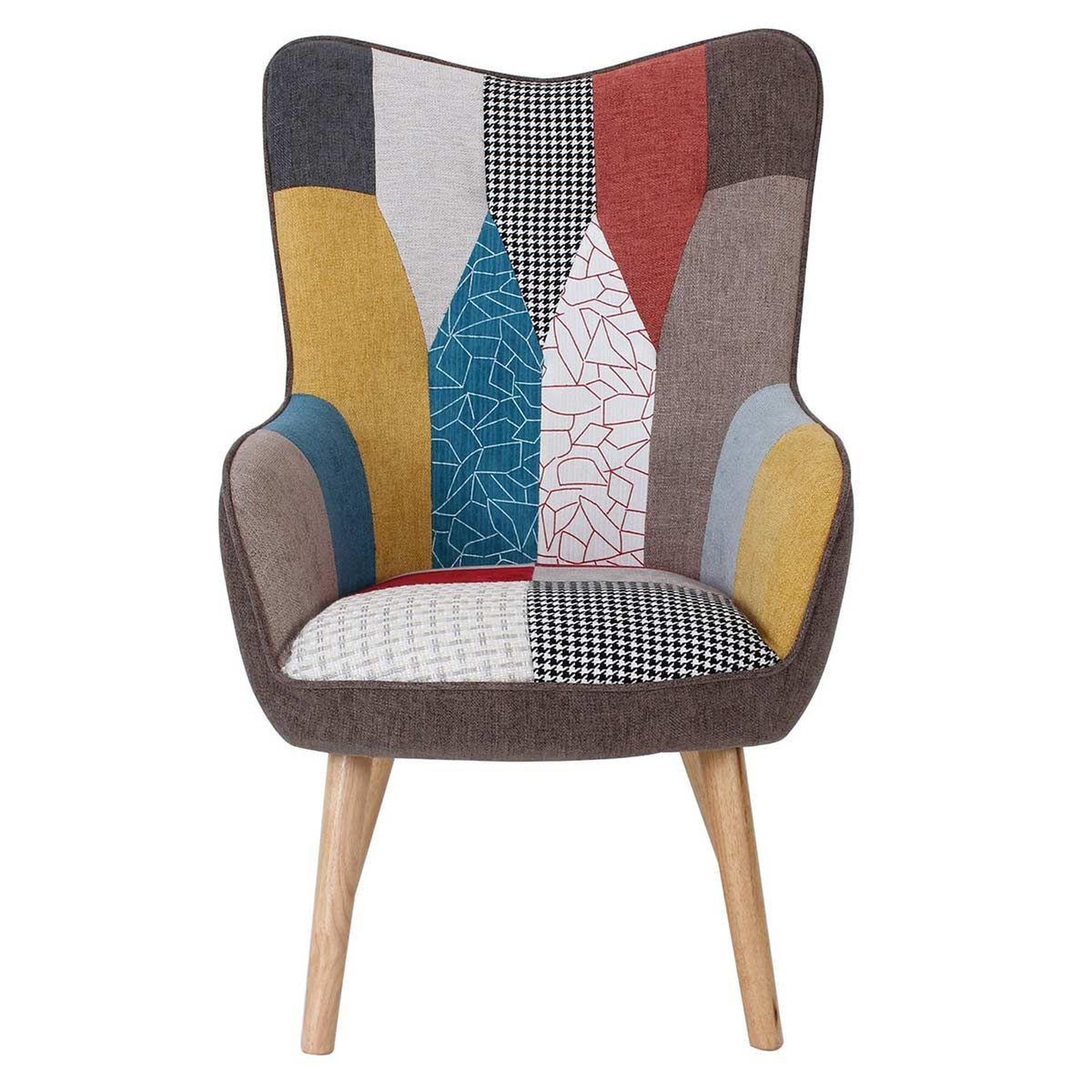 Voir la diapositive 2 : Paris Prix Fauteuil design patchwork  artic  100cm multicolore