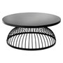 Voir la diapositive 1 : ATMOSPHERA Table Basse Ronde Design  Kushi  90cm Noir
