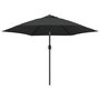 Voir la diapositive 2 : VIDAXL Parasol d'exterieur avec LED et mat en acier 300 cm Anthracite