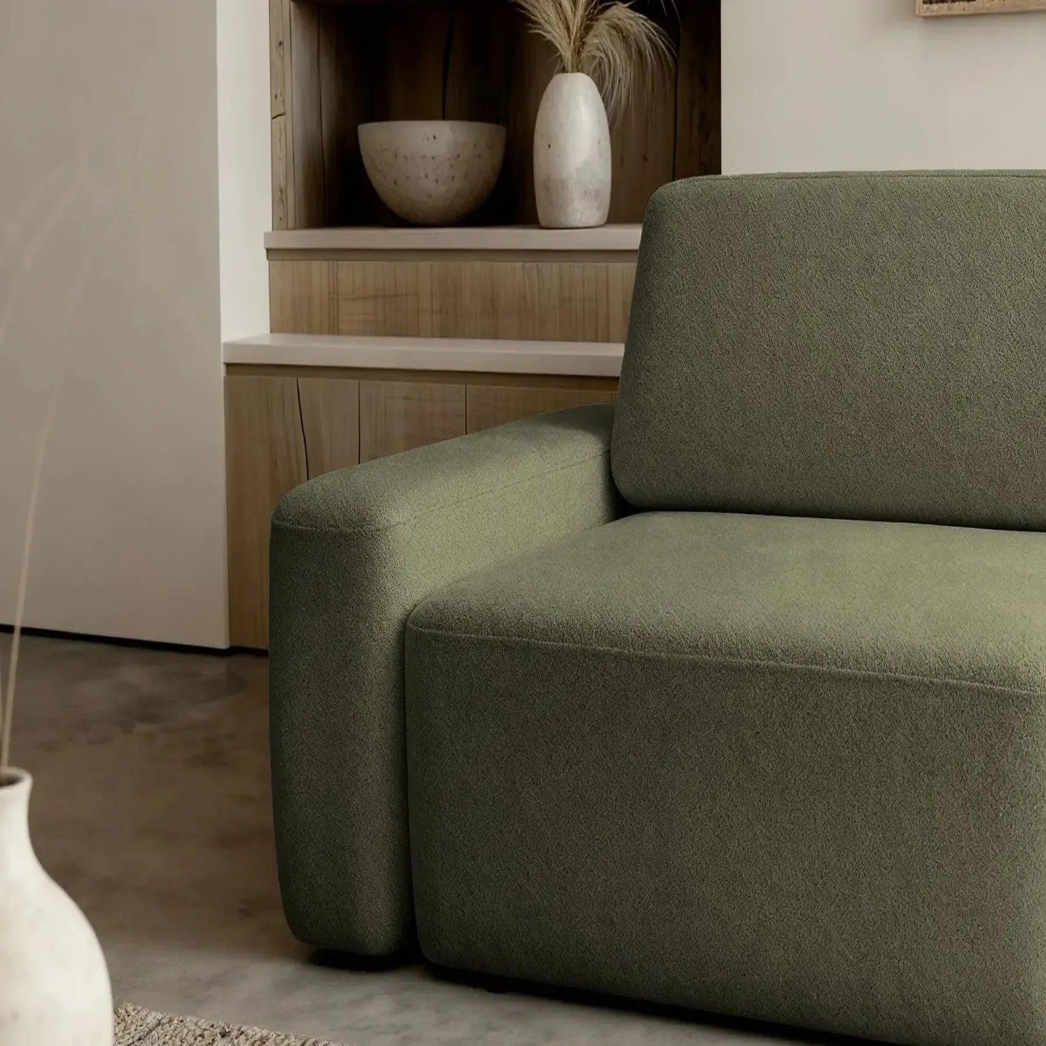 Voir la diapositive 4 : CASANOVA PARIS Ivy - canapé droit convertible coffre tissu chiné