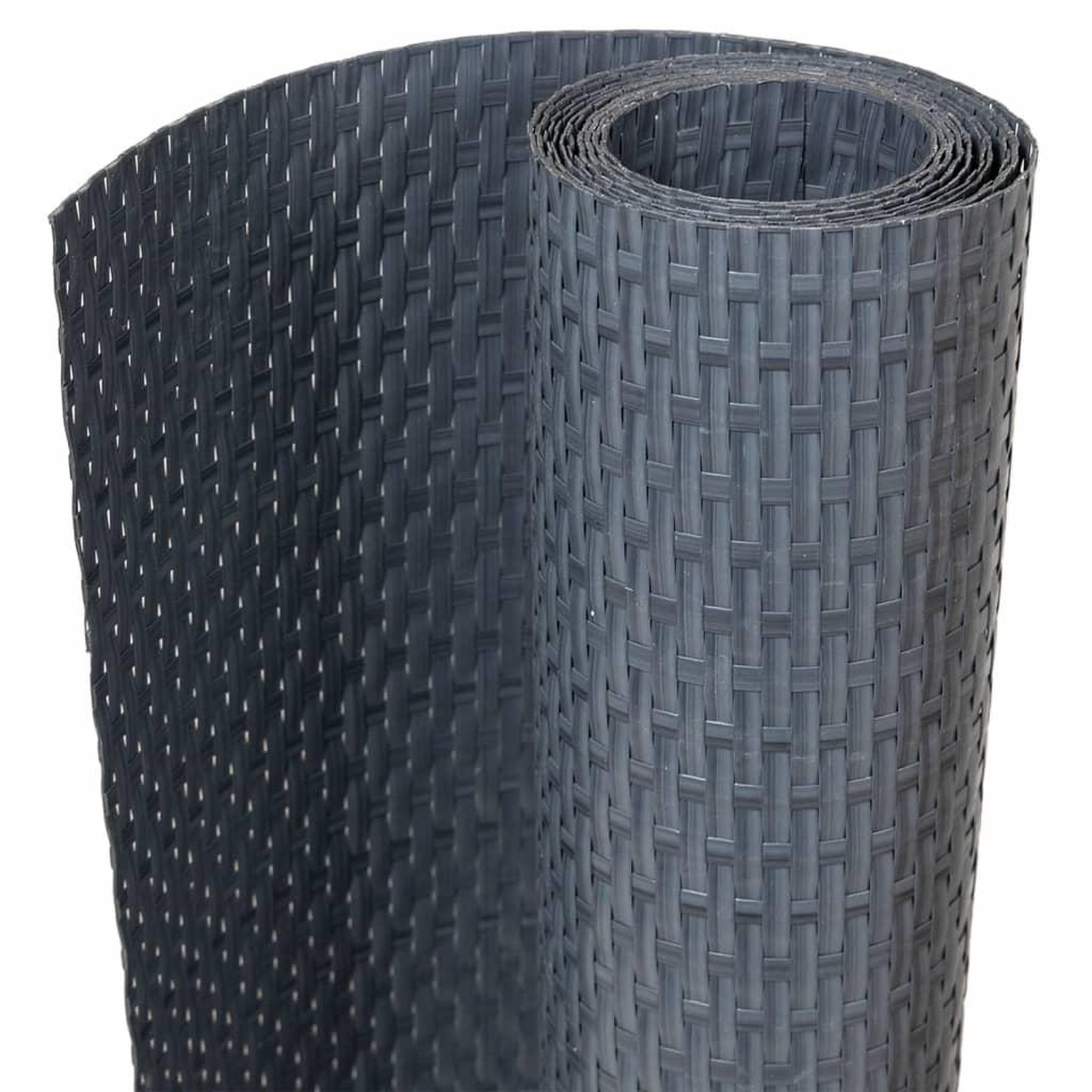 Voir la diapositive 2 : VIDAXL Paravent de balcon anthracite 400x90 cm resine tressee