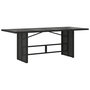 Voir la diapositive 4 : VIDAXL Ensemble a manger de jardin coussins 7pcs Noir Resine tressee