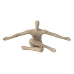 Paris Prix Statuette Bras Ouverts en Résine  Shawn  57cm Beige