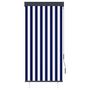 Voir la diapositive 2 : VIDAXL Store roulant d'exterieur 80x250 cm Bleu et blanc