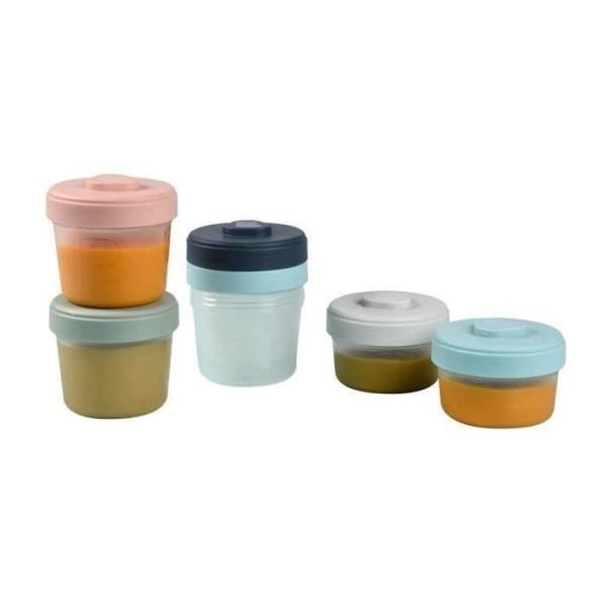 MARKET24 BÉABA - Lot 6 Portions Clip - 1er Age - 100% Hermetique - Empilables