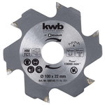 KWB Lame pour fraiseuse à lamelle 100x22x3,8 mm 6 dents