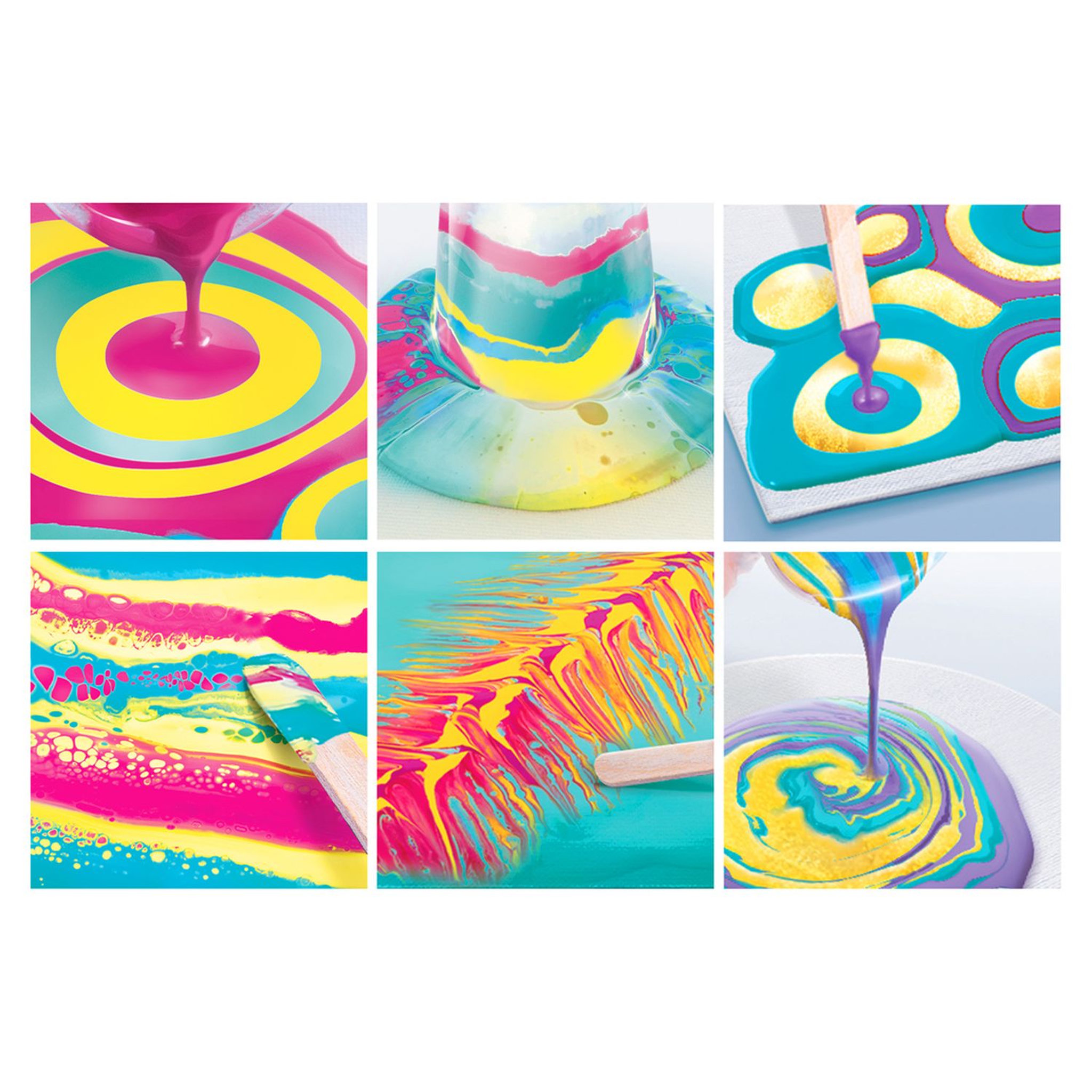 Voir la diapositive 6 : CANAL TOYS Kit Pouring Art - Peinture fluide