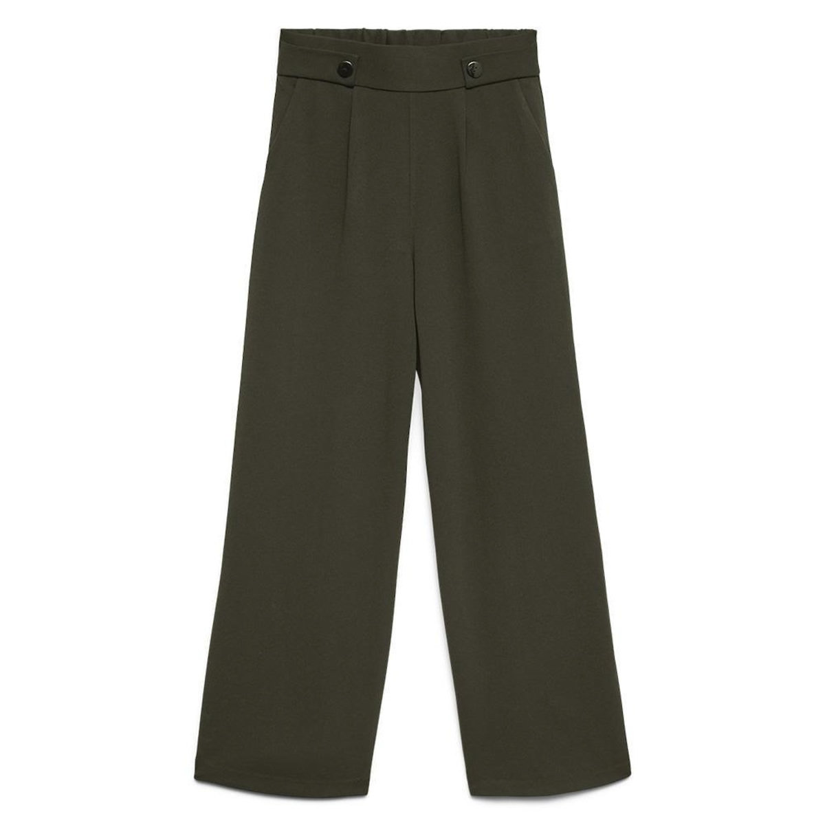 Vero Moda Pantalon Kaki Femme Vero Moda May Button   S