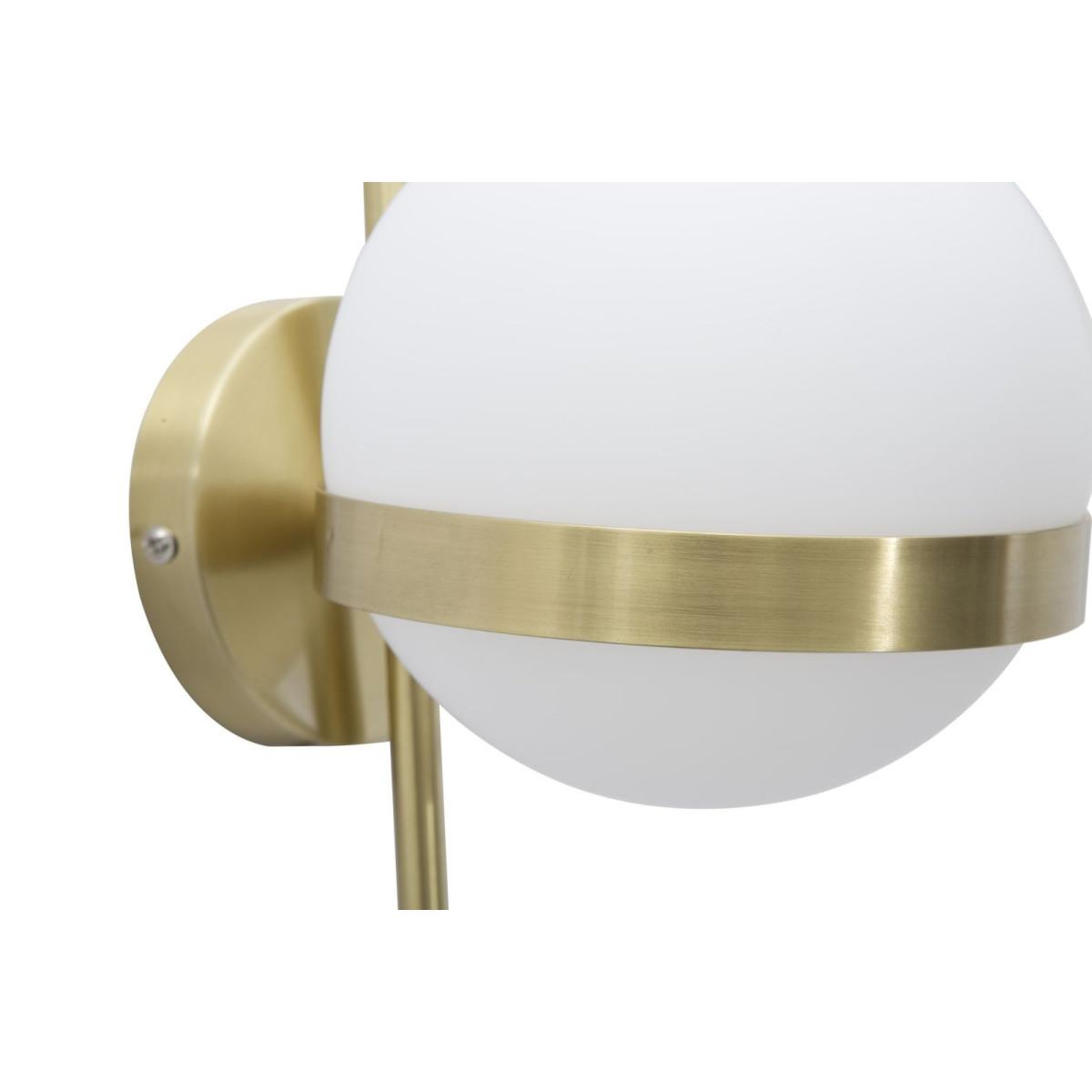 Voir la diapositive 5 : Paris Prix Applique murale sphère  glamy circle  40cm blanc & or