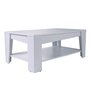 Ensemble meuble TV + table basse ANGIE coloris blanc
