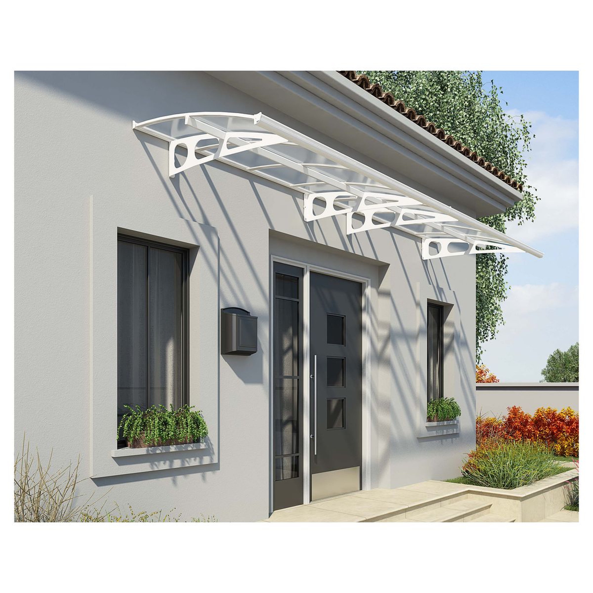 Voir la diapositive 1 : Canopia by PALRAM Marquise BORDEAUX 4460 Blanc
