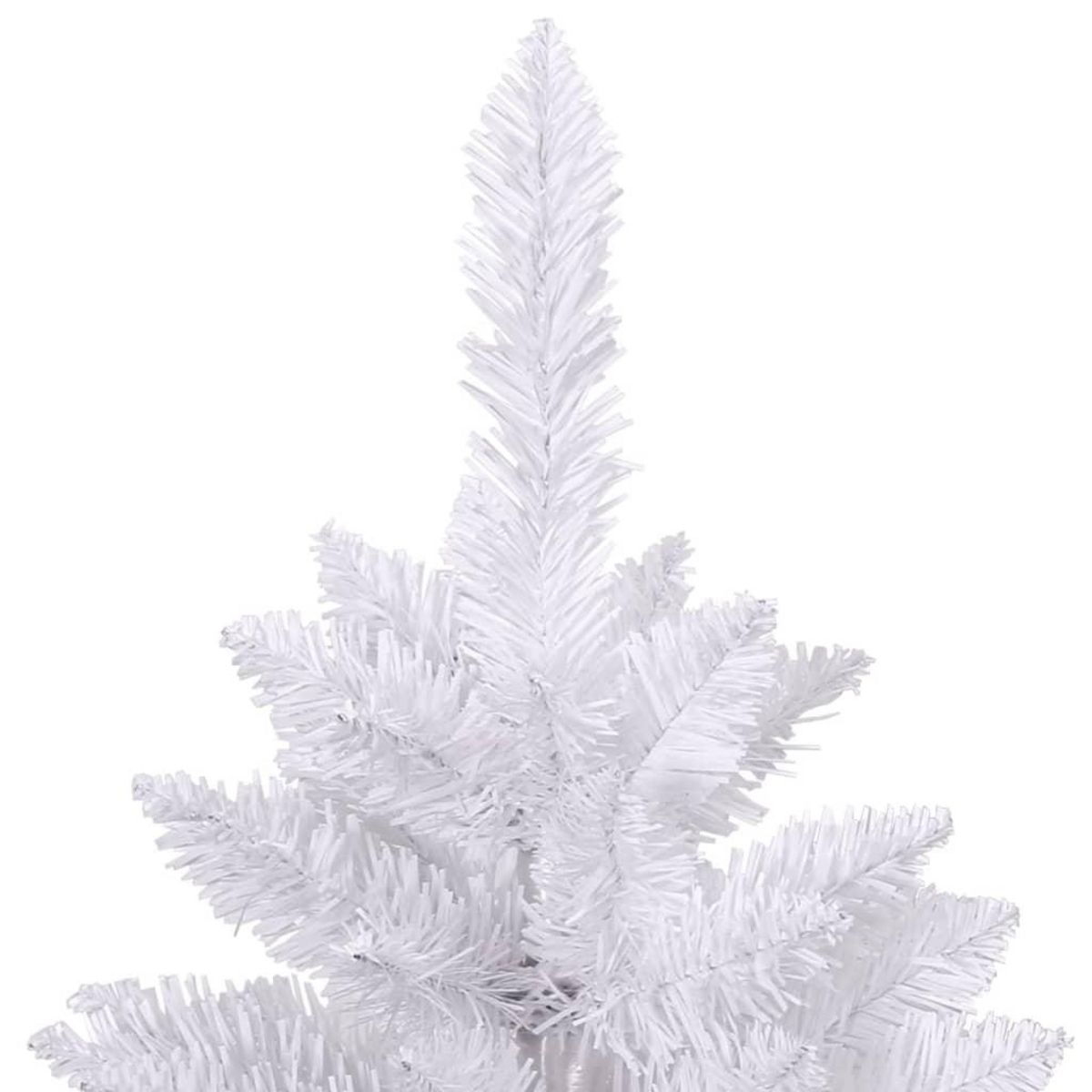 VIDAXL Sapin de Noël artificiel a charnieres avec support blanc 240 cm