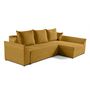 Voir la diapositive 4 : BEST MOBILIER Mike - canapé d'angle réversible - 4 places - convertible avec coffre - en velours