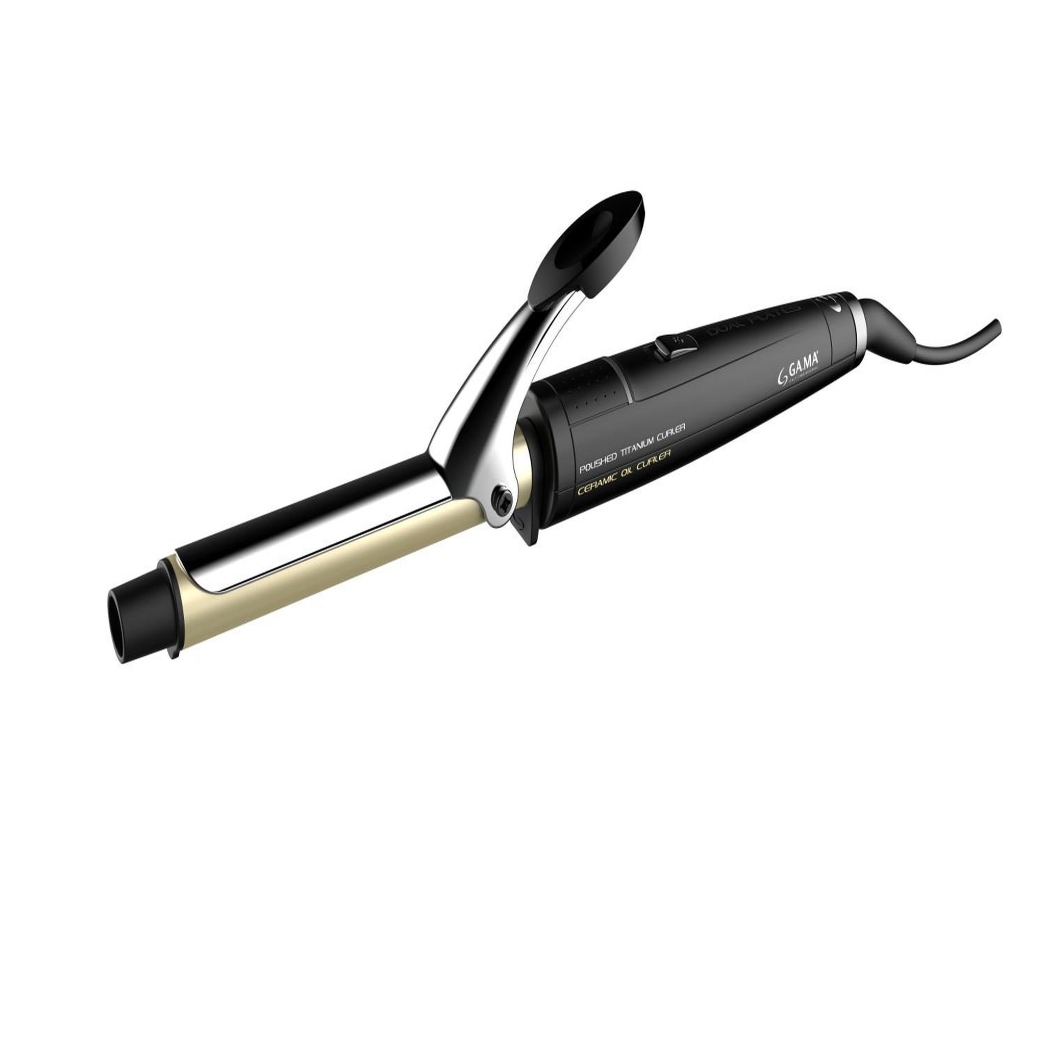 Voir la diapositive 3 : Gama Ga.ma gc1250 brosse soufflante et fer à lisser fer à friser à chaleur noir 41 w 2 m