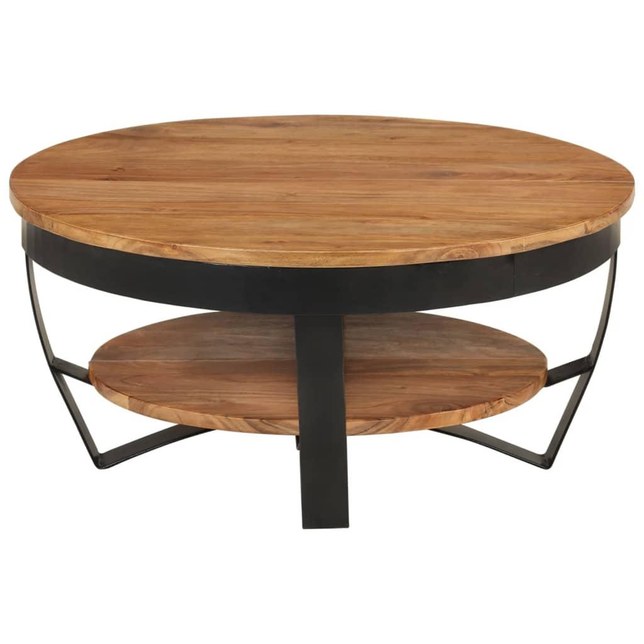 Voir la diapositive 2 : VIDAXL Table basse 65x65x32 cm Bois d'acacia solide