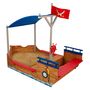 Voir la diapositive 3 : Kidkraft Bac à sable bateau de pirate - Bois - H1,51m -PIRATE 