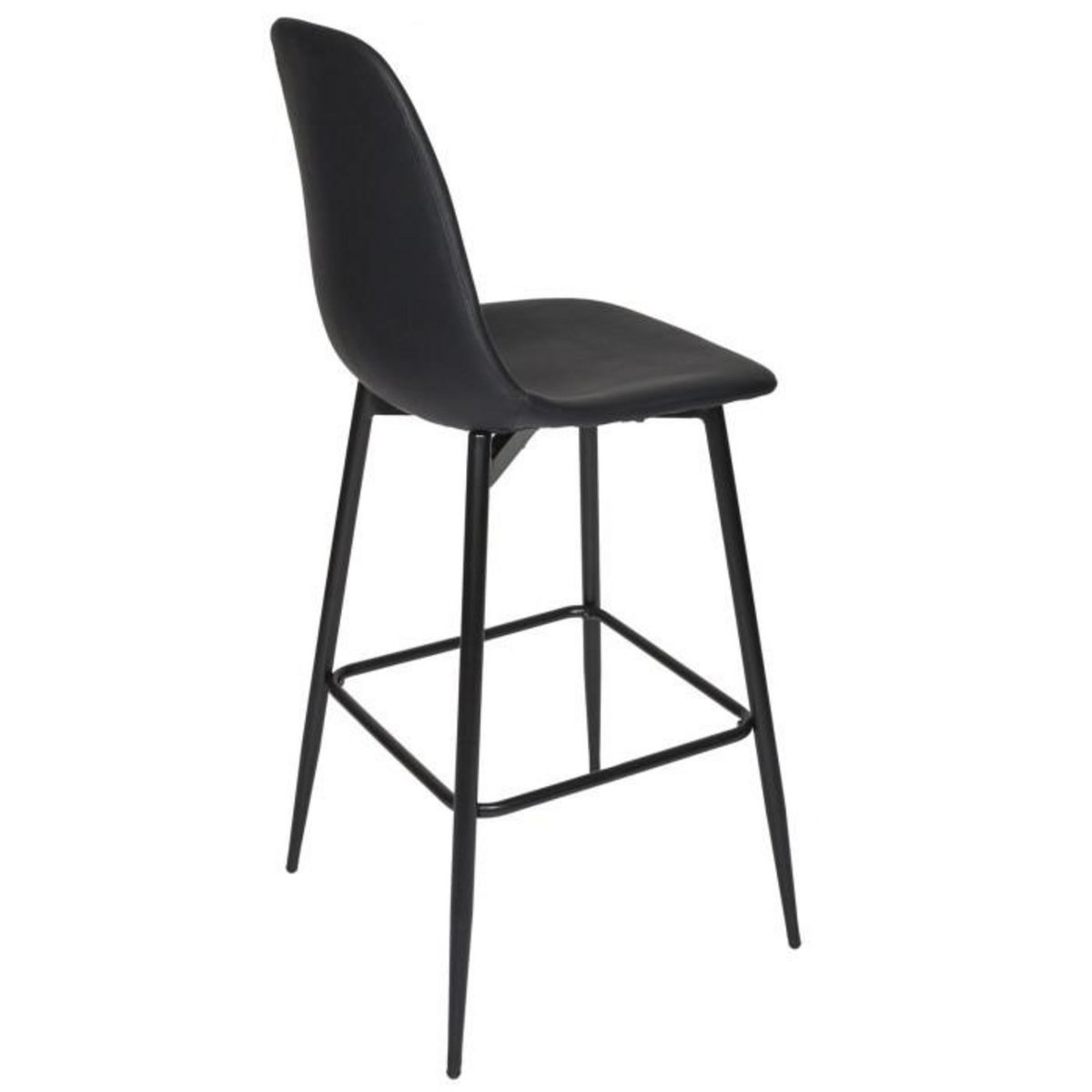 Paris Prix Lot de 2 Chaises de Bar  Amber  106cm Noir