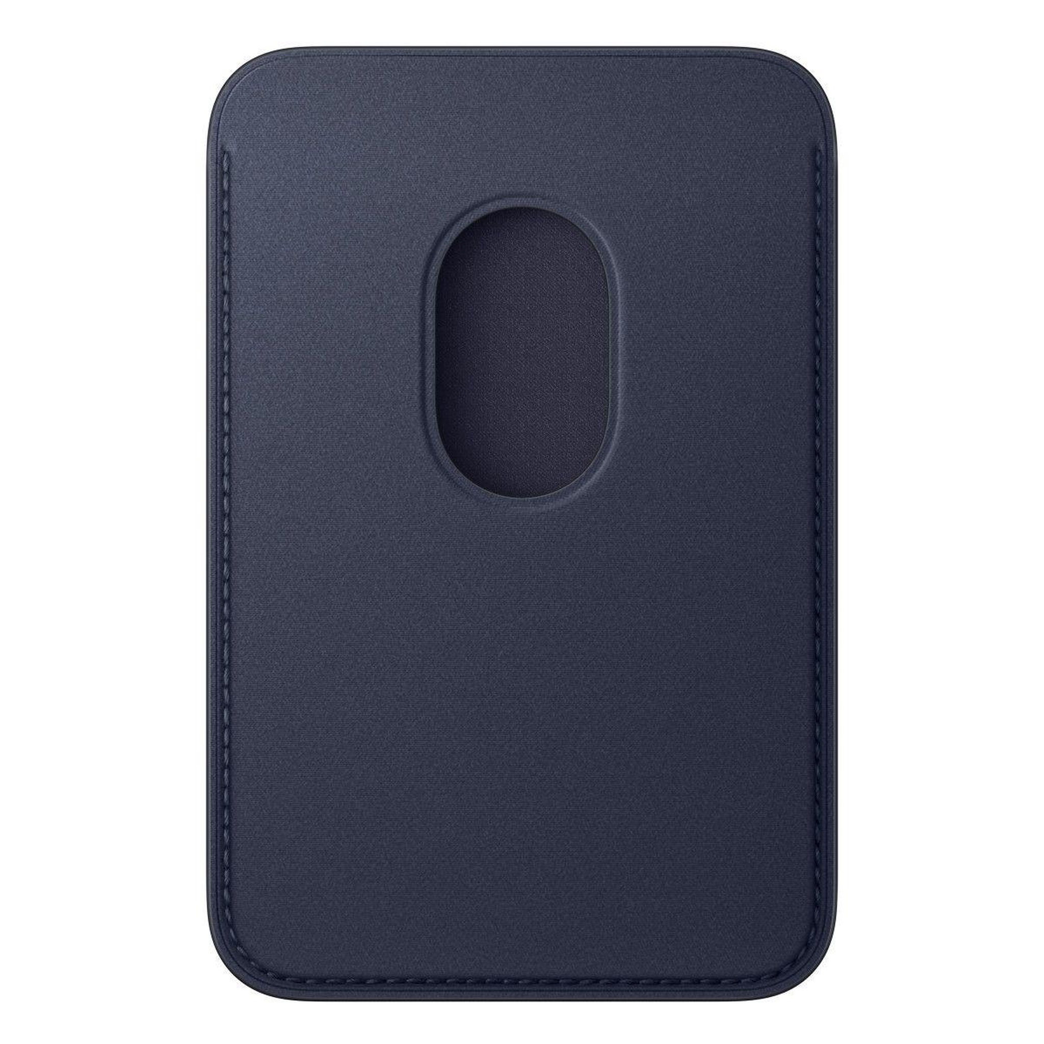 Voir la diapositive 2 : APPLE Porte-cartes MagSafe tissage fin Bleu Marine