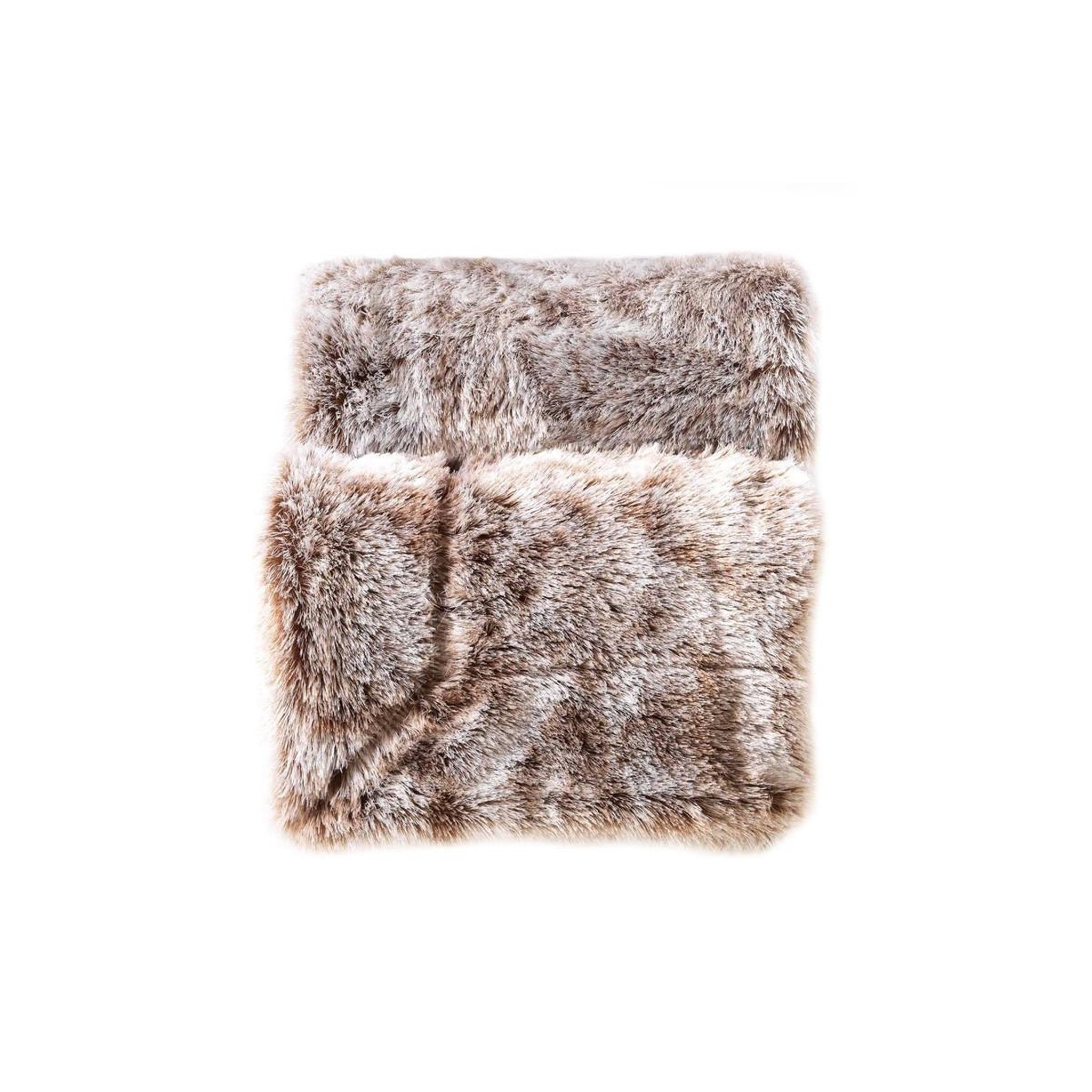 Douceur d'Intérieur Plaid imitation fourrure  antartic  180x220cm chocolat