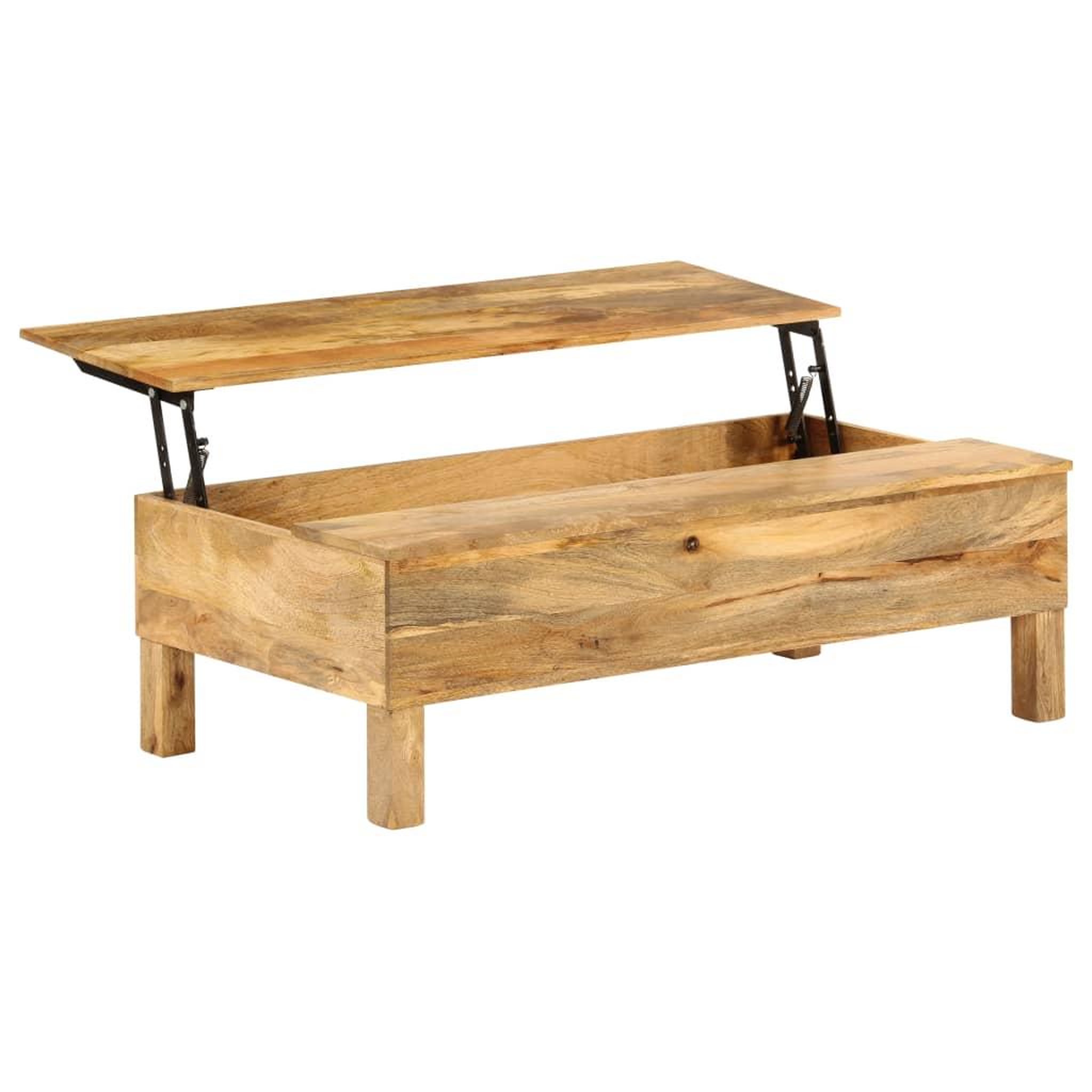 Voir la diapositive 4 : VIDAXL Table basse bois de manguier massif 110x55x35 cm