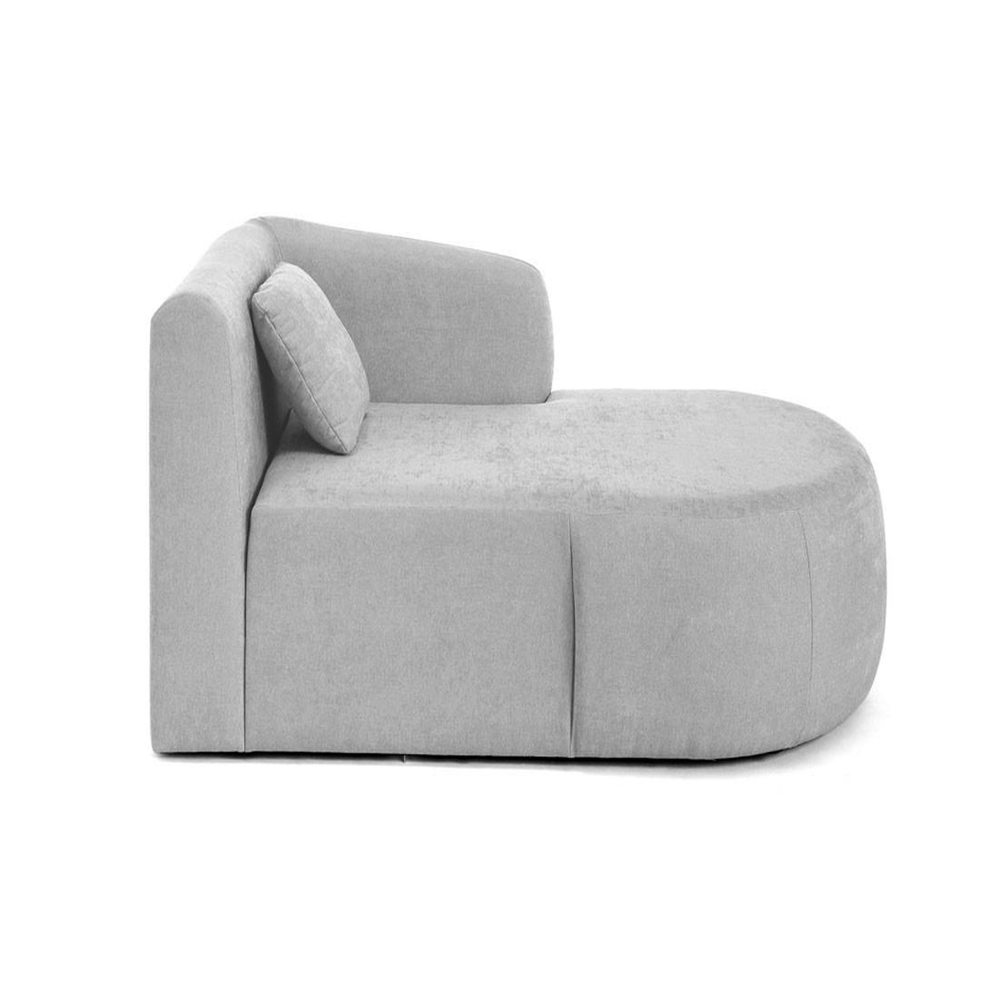 Voir la diapositive 4 : LISA DESIGN Ikare - module d'assise méridienne droit - en tissu