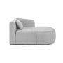 Voir la diapositive 4 : LISA DESIGN Ikare - module d'assise méridienne droit - en tissu
